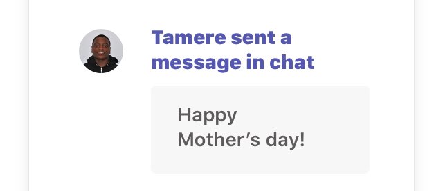 PerfettiMegan's tweet photo. Had a phenomenal Mother’s Day! 3 highlights:
1.  Got heartfelt letters from my own (which made me ugly cry)
2. Saw group of students at the store, so exited to see me.  Despite the pandemic, tons of hugs, I miss you’s, and I love you’s 
3.  This message from my homeroom son. https://t.co/S9i9nOhh2U