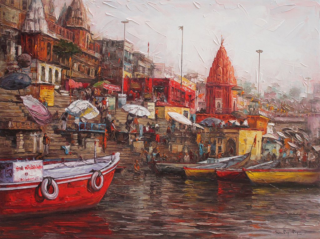 iruvan_karuna's tweet photo. Varanasi 3x4 ft.
#Varanasi #knifepainting
#iruvan #Iruvankarunakaran #indiantemple #indianholyplace #Indianheritage #red https://t.co/VeuK8LoV96