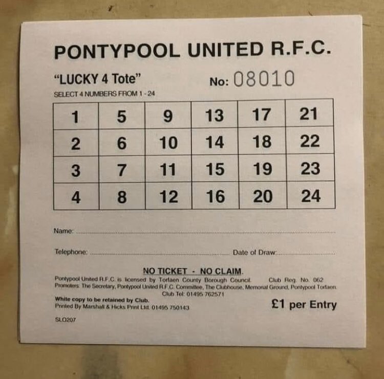 The club lotto is back up and running! Entry costs £10 for 10 weeks. You pick 4 numbers between 1-24 These numbers run for 10 weeks. If there is no winner the jackpot rolls over! Currently £500 If you want to join in and support the club, DM us to sort out payment #oneclub #LOTTO