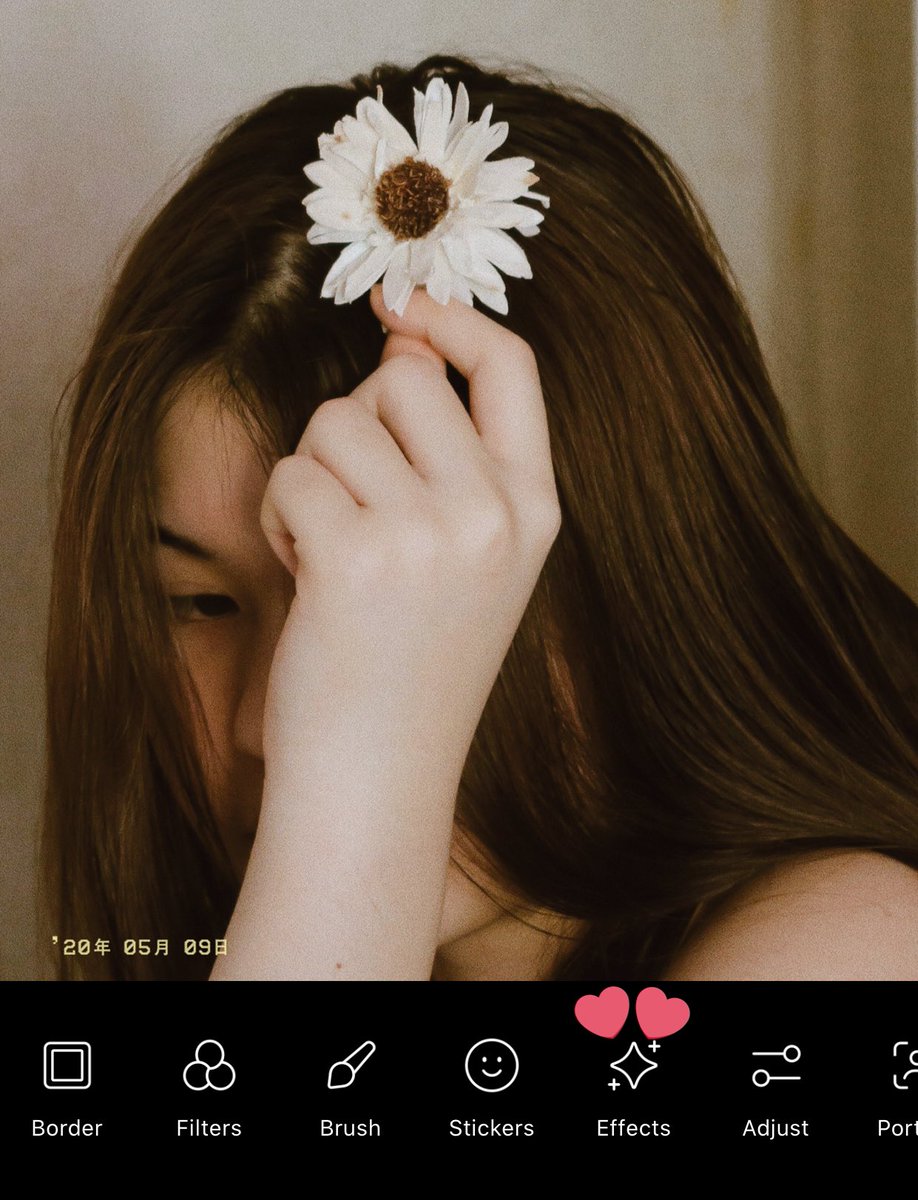 kannlita's tweet image. 1.เข้าเเอพเเล้วกดตรง effects
2. ใช้ filter12 เราใช้ 80% ค่ะ
3. กดเซฟเเล้วค่อยมาลง filter08 ทับอีกที ประมาณ 20%-30%
4.อันนี้ออพชั่นเสริมใส่วันที่เพิ่ม เราว่าน่ารักดีเพิ่มความฟิลม์
5. ไปเเอด noise ไม่ต้องเยอะมากสัก 20% พอ
เสร็จล้าววว!💗💜