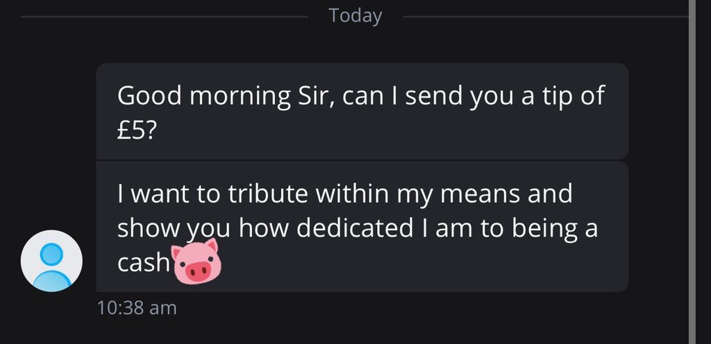 AlphaGodAlex's tweet photo. Now this is what I want to see. SACRIFICE. ✅ 

This little #piggy is showing you all how it’s done,  even if it is a small amount. He doesn’t get paid until the 20th, but still finds a way. https://t.co/7bKGhIG4za