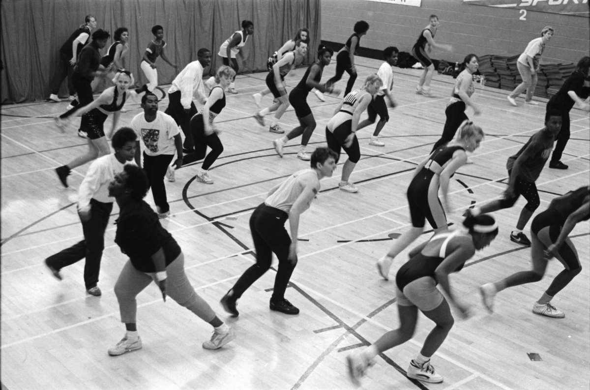 SwkHeritage's tweet photo. For this week's #ArchivesExercise regime we're flashing back to 1989.
This Aerobaothon took place at #Peckham Leisure centre on 30-12-1989. Were you there?
Clear some space, get warmed up and be sure to wear your leotard OVER your leggings.
#ArchivesAtHome
#StayinWorkOut https://t.co/6iVSECXjRh