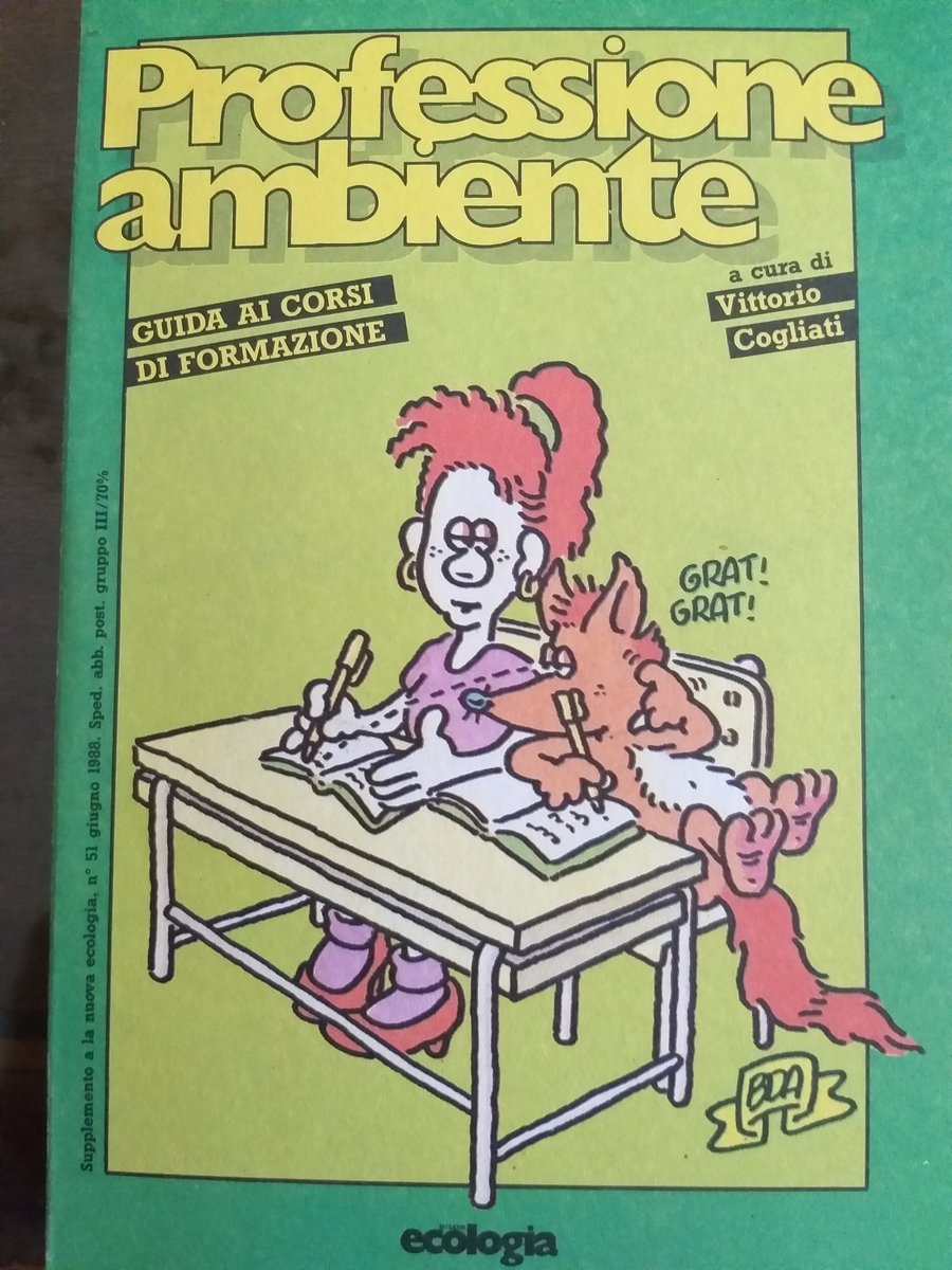 V_CogliatiDezza's tweet photo. #Legambiente40 così inizia una storia personale e collettiva: 1988 l'opuscolo "professione ambiente" per @Lanuovaecologia, 1989 prima iniziativa scuola del gruppo padovano @luciopassi, poi il Settore Scuola di @Legambiente @StefanoCiafani https://t.co/ouauWrv8vt