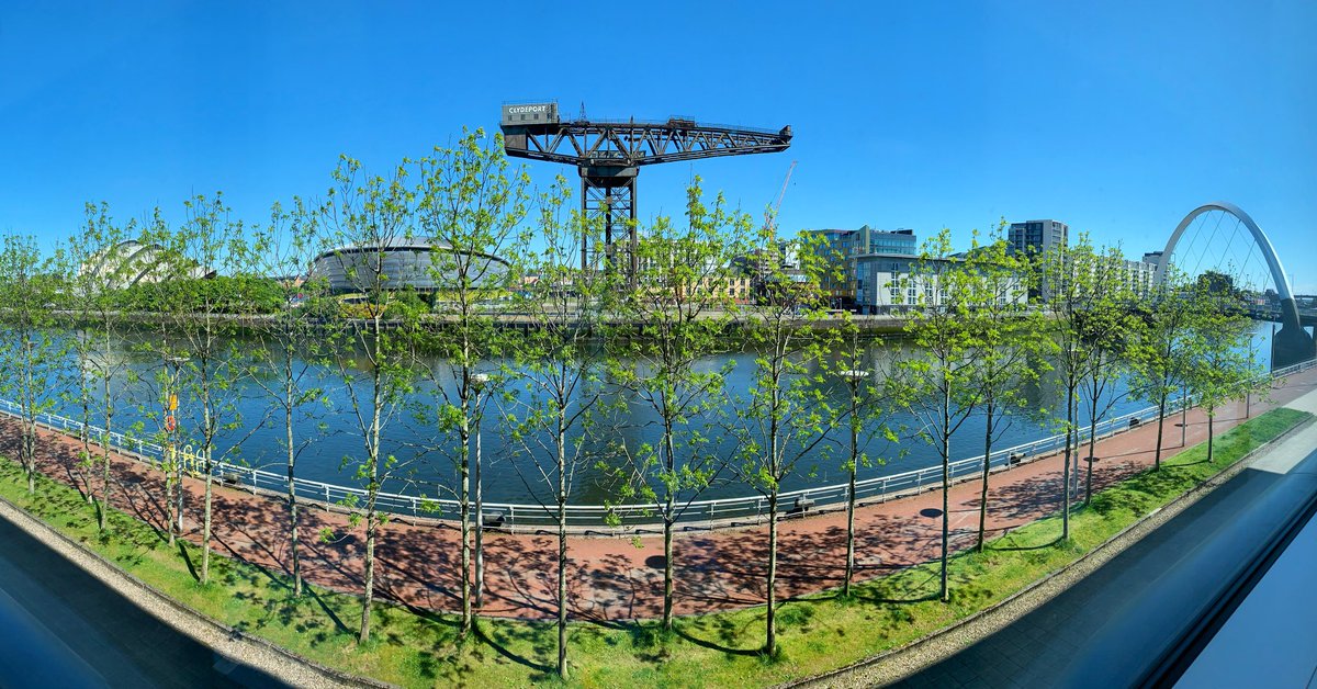 WilsonMarelle's tweet photo. best view in Glasgow from STV Towers ☀️ https://t.co/74qVHrIoJv