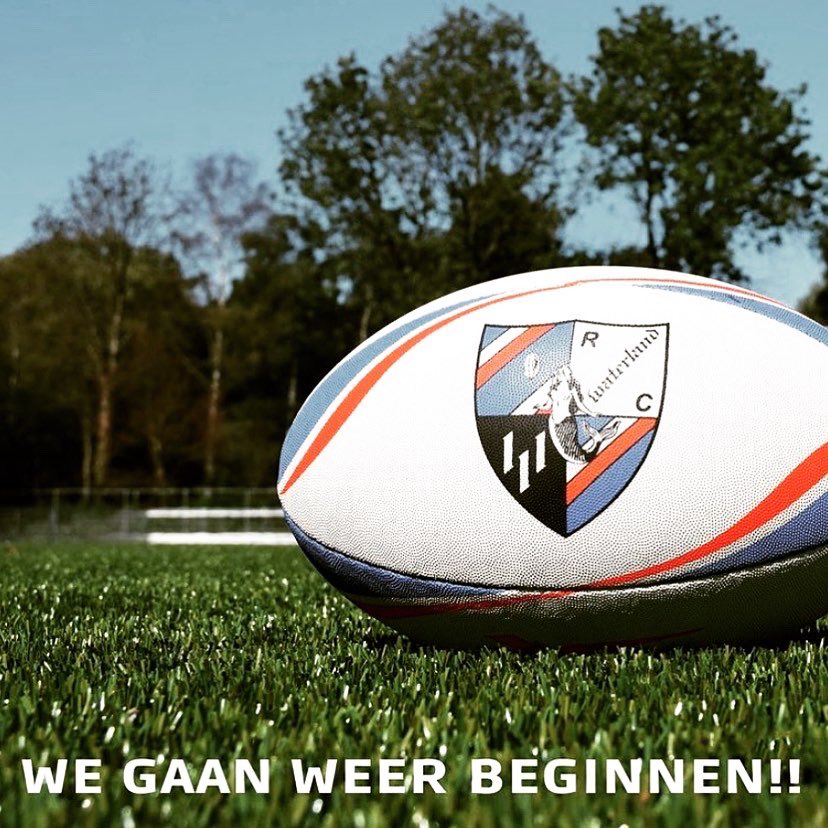Wat heerlijk om voor de tweede keer dit seizoen dit te kunnen plaatsen: We gaan weer beginnen! Natuurlijk nog wel een voorzichtig begin. Op onze website lees je wanneer je kan trainen en waar je rekening mee moet houden: rugbyclubwaterland.nl/we-gaan-weer-v…