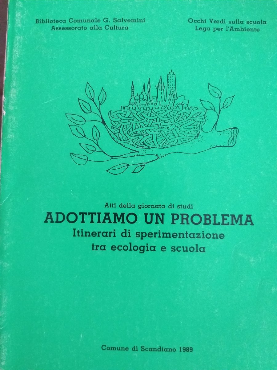 V_CogliatiDezza's tweet photo. #Legambiente40 così inizia una storia personale e collettiva: 1988 l'opuscolo "professione ambiente" per @Lanuovaecologia, 1989 prima iniziativa scuola del gruppo padovano @luciopassi, poi il Settore Scuola di @Legambiente @StefanoCiafani https://t.co/ouauWrv8vt
