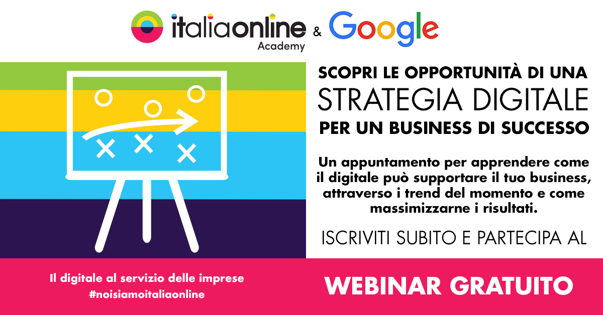 italiaonline_it's tweet photo. Registrati subito al nostro nuovo #webinar gratuito https://t.co/b4kpksjfEL
Appuntamento: martedì 12 maggio ore 15:00.
Per approfondire, in collaborazione con Google, le migliori e più recenti strategie di #comunicazione digitale. #ecommerce #digitalstrategy #lontanimavicini https://t.co/gqFmObyT5p