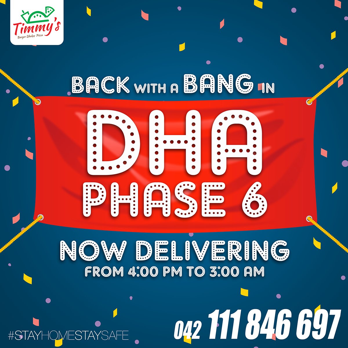 Timmys_pak's tweet photo. On Public demand!!! Timmy’s is back In DHA Phase 6 with a bang! .
Call your food 042-111-846697
.
.
#TIMMYS #LAHORE #bahriatown #bahriaorchard #emporiummall #johartown #allamaiqbaltown #valenciatown #kasur #karachi #DHAphase6 #dhalahore #dha #timmys4ever #ramadan2020 #covid19 https://t.co/r44f1HrW7J