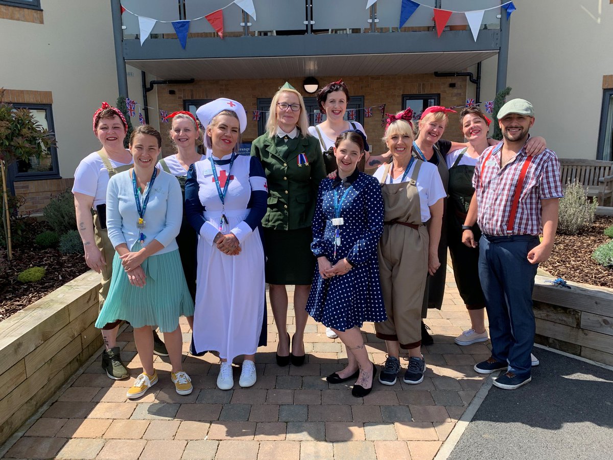 TimkenGrange's tweet photo. Our residents had a fabulous day singing along, joining the silent disco and meeting her Majesty the Queen on Friday, all in celebration of VE Day 🇬🇧 https://t.co/OKQLeDEv9l