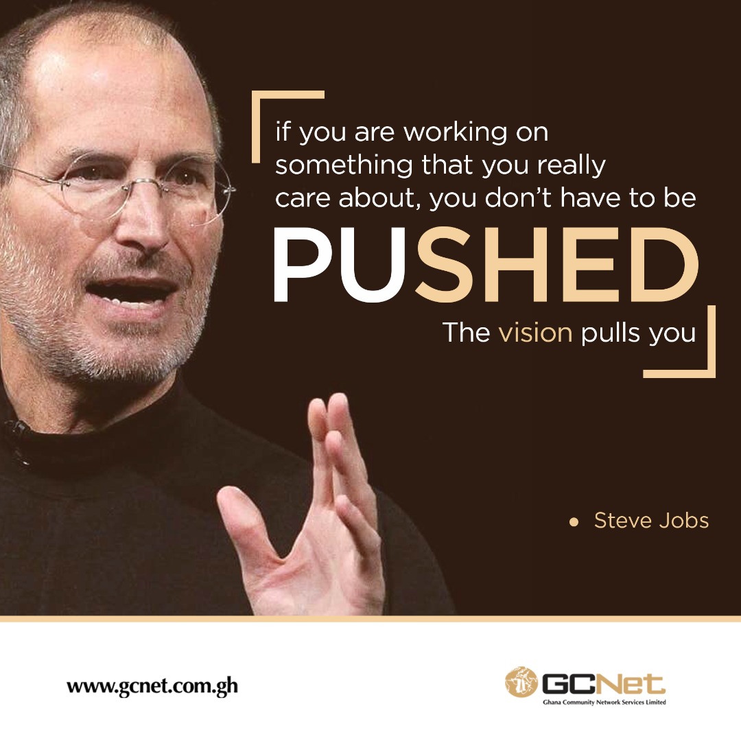 AskGCNet's tweet photo. “If you are working on something that you really care about, you don’t have to be pushed. The vision pulls you” -Steve Jobs
Happy Monday!
#GCNet #MondayMotivation #VisionPullsYou #StayAtHome #StaySafe #WearYourMask https://t.co/38uZ7PrEJ6