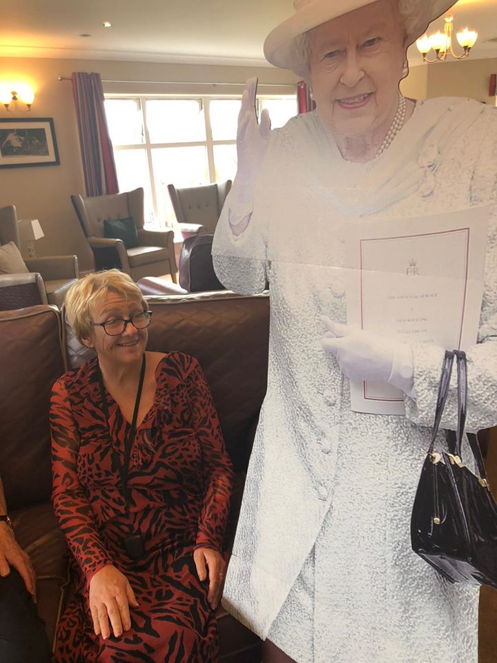 TimkenGrange's tweet photo. Our residents had a fabulous day singing along, joining the silent disco and meeting her Majesty the Queen on Friday, all in celebration of VE Day 🇬🇧 https://t.co/OKQLeDEv9l