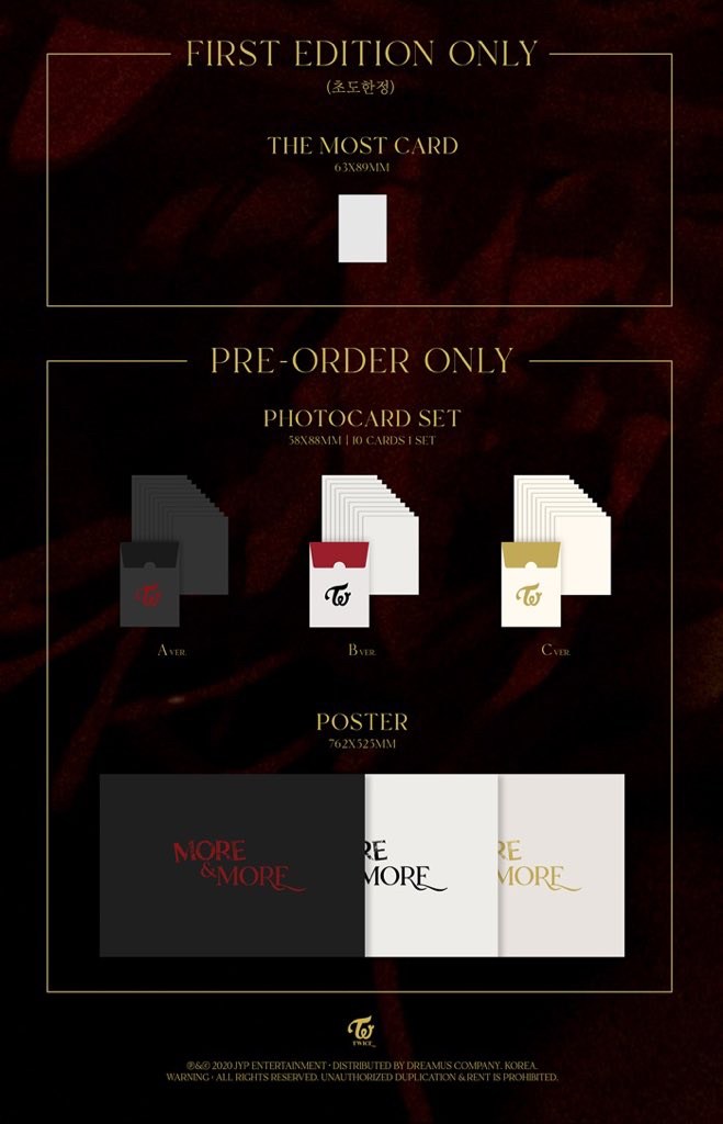 Takemehomeshop's tweet photo. PRE-ORDER
🧸#TWICE MORE&amp;MORE 9TH MINI ALBUM🧸
📌สุ่ม ver. สั่งมากกว่า 1 ver. คละให้ค่ะ
✔️สั่งภายใน 31/05/2020 ได้ของเเถมรอบพรีครบ
💰ราคา : 550฿
📮ลทบ.100/ems.140 รวมกระบอก
ปิดวันที่30
#ตลาดนัดทไวซ์ #ตลาดนัดรวมด้อม #ตลาดนัดวันซ์ #TWICE https://t.co/KC5wIwLZcq