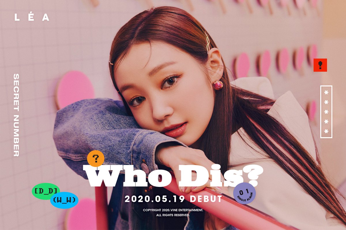 Kpop World Ina ×'××××××¨ Secret Number First Single Album Who Dis 2020 05 19 6pm Release Jinny Teaser Image