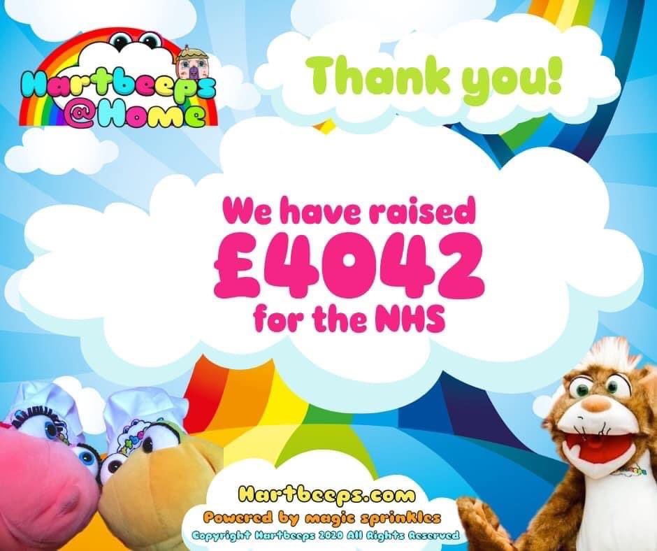 AmyHartbeeps's tweet image. Wow! Our #NHS #rainbow session raised over £4,000 for NHS #thankyou!