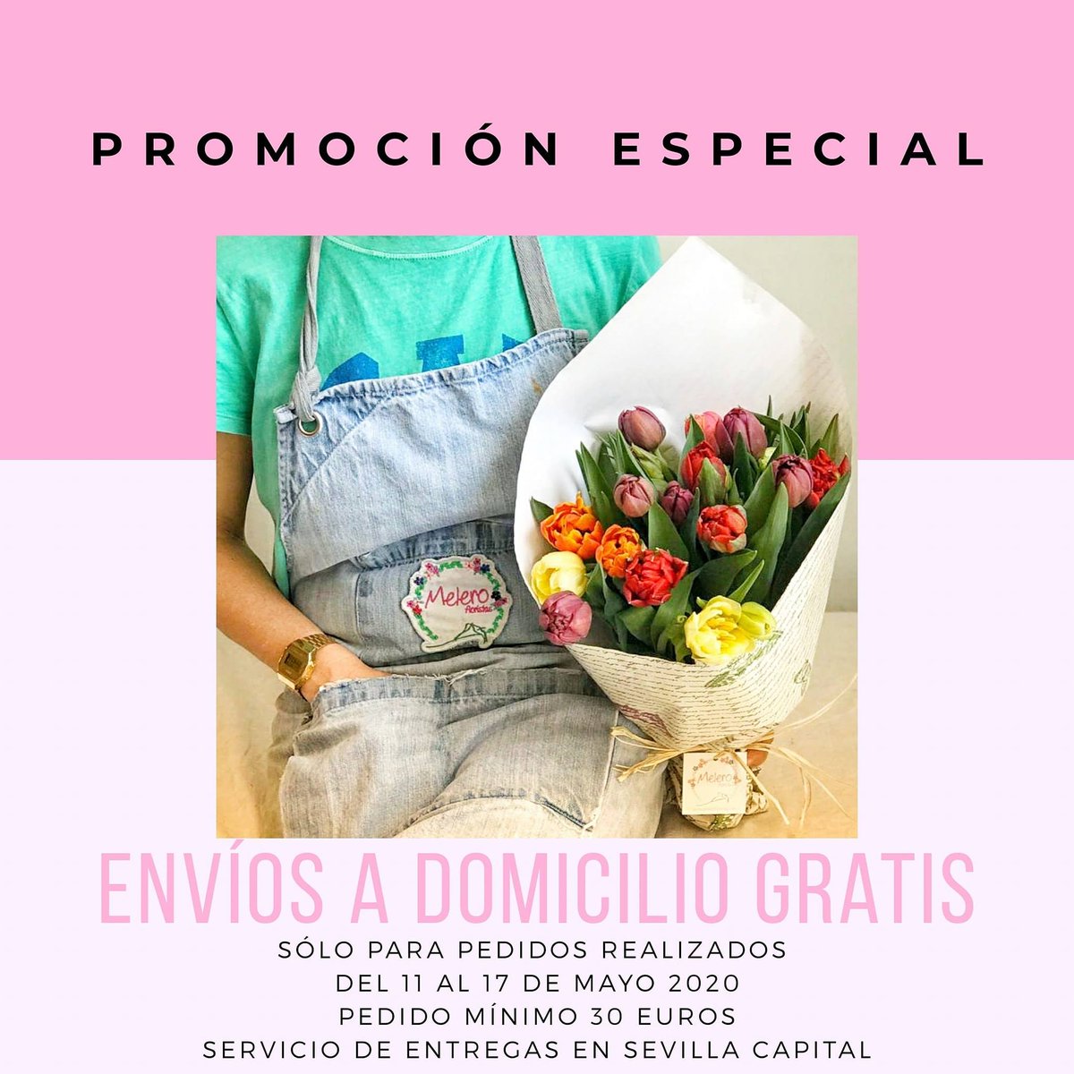 Esta semana tenemos promoción. Envíos gratuitos para Sevilla capital en pedidos superiores a 30 euros.

#RegalaFlores #sevillahoy #floresadomicilio