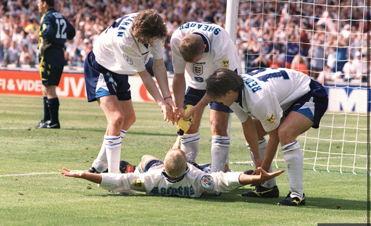 WillBayleytt's tweet photo. #euro96 on at 6 today!!! @itv who’s watching? Can’t wait.... I still think we can win it💪💪💪💪 😂😂 https://t.co/r8KEBdFgoa