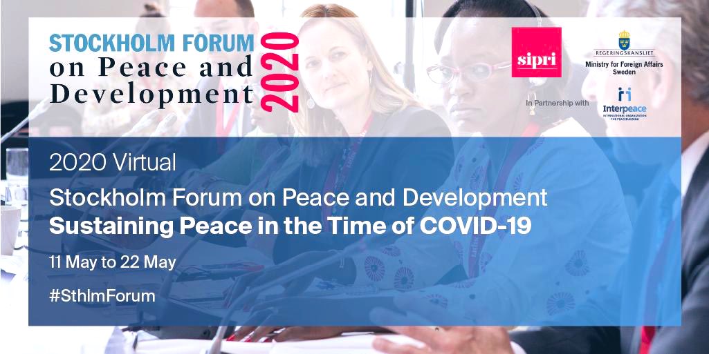 Ahmed_Nabaddoon's tweet photo. Registration for the 2020 Stockholm Forum on Peace & Development is open! #SthlmForum
@InterpeaceTweet is proud to be a partner & co-organize three exciting online sessions: #Stabalization #Youth #HumanRights
Hosted by @SIPRIorg @SweMFA 11-22 May!
https://t.co/WfByU1cCq6 https://t.co/JRG1SfbJz4