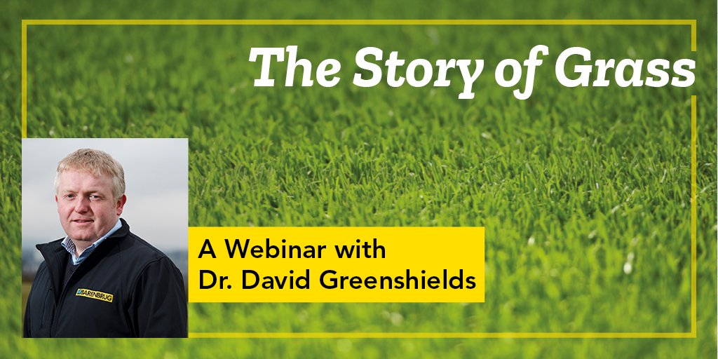 There’s still time to join <a href="/BarenbrugUK/">Barenbrug UK</a>'s <a href="/Barenbrug_DG/">David Greenshields</a> for a webinar on The Story of Grass. Learn everything about grass from breeding, research &amp; development and trialling &amp; production. Sign up bit.ly/TSOGWebinar #Barenbrug #MakeLifeBeautiful #Learning #GrassExperts