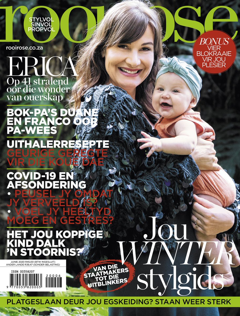Moenie ons Junie-uitgawe met <a href="/eeerica_w/">Erica Wessels</a> op die voorblad misloop nie!