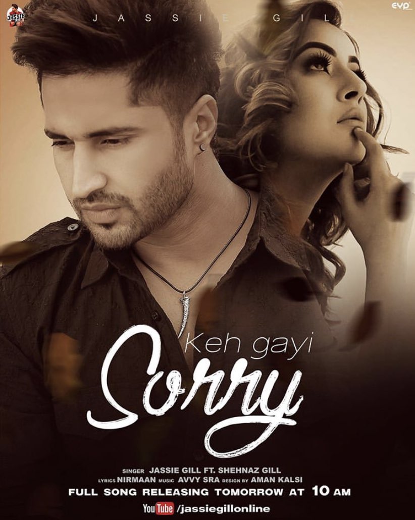 ParthaSpeakOut's tweet photo. #KehGayiSorry Full Song Will Be Out Tomorrow 10 AM At @jassiegill's Official You Tube Channel !!! Let's Make Another Record Just Like #BhulaDunga #ShehnaazGill #Shenaazians #SidNaaz https://t.co/T4AO9PmFqi
