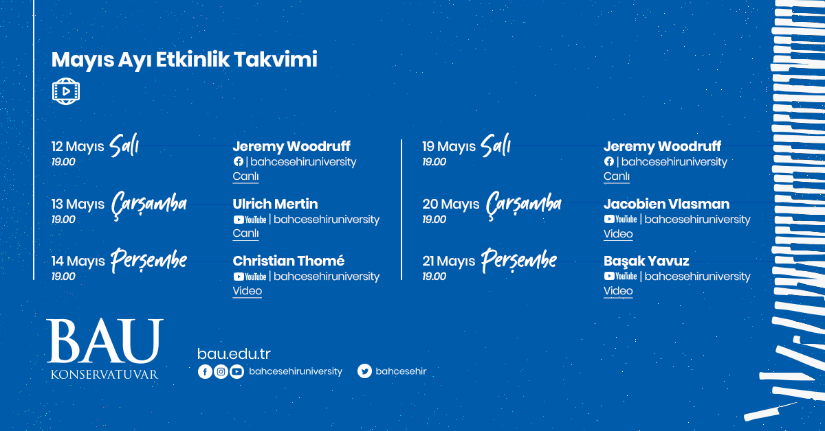 Bahcesehir's tweet photo. BAU Konservatuvar, fiziksel izolasyon sürecinde mesafeleri sanat ile kaldırıyor!
Yenilikçi bir anlayış ile eğitim ve konseri bir arada sunacak olan bu benzersiz deneyimi kaçırmayın!
Sanat İstanbul'un Kalbinde Yükseliyor!
#SanatBirleştirir #BAUtogether https://t.co/FOcqRHYQwJ