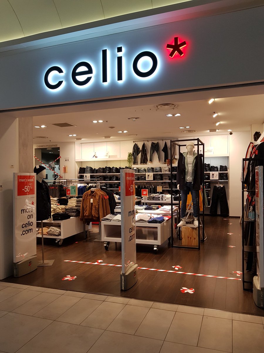 LSAconsommation's tweet photo. #Deconfinement chez @celio les nouvelles collections seront exposées sur cintre pr éviter les manipulations et un seul exemplaire par taille exposé. Le client achètera une version non exposée. https://t.co/pOe1YrNJSv