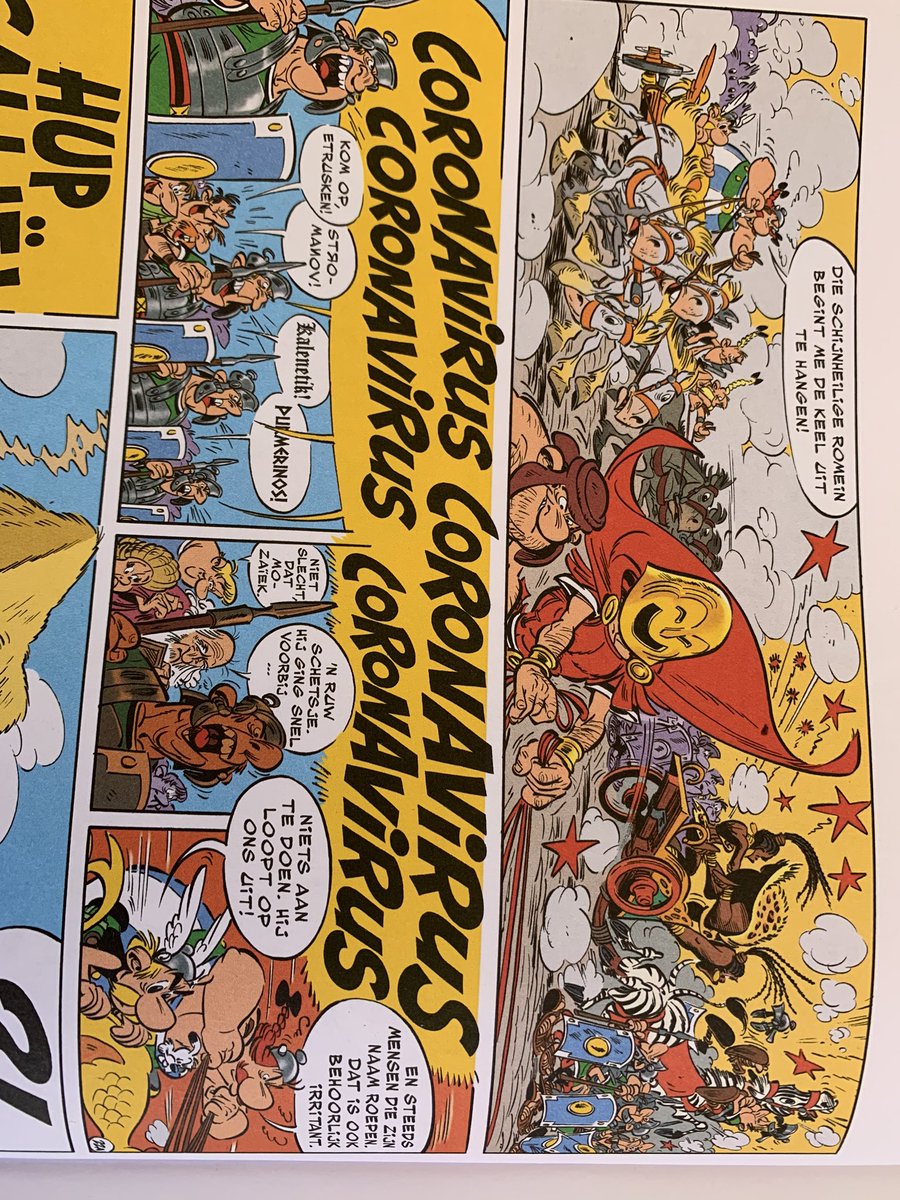 loesfortuin's tweet photo. In #asterix en de laars gierde het #coronavirus al in 2018 door Italie😇 https://t.co/i0vcD5CleV