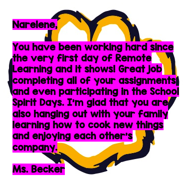 ClareMonte_FTPS's tweet photo. Cougar Call Outs to five fantastic 2nd graders in Ms. Becker's Class! #CESVirtualCoolCats https://t.co/c1S2pidHc6
