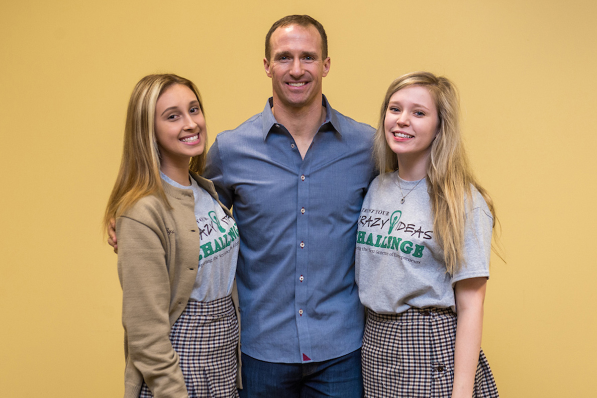 Seniors Bailey Shofstahl &amp; Alyssa Corona won 1st place in the GNO Trust Your Crazy Ideas Challenge for their Safe-celet, a bracelet that can instantly send your location to the police or a trusted individual.  bit.ly/35QHtOn

<a href="/JAneworleans/">Junior Achievement</a> <a href="/drewbrees/">Drew Brees</a> <a href="/TheIdeaVillage/">The Idea Village | Startup | Nola & Gulf Coast</a>