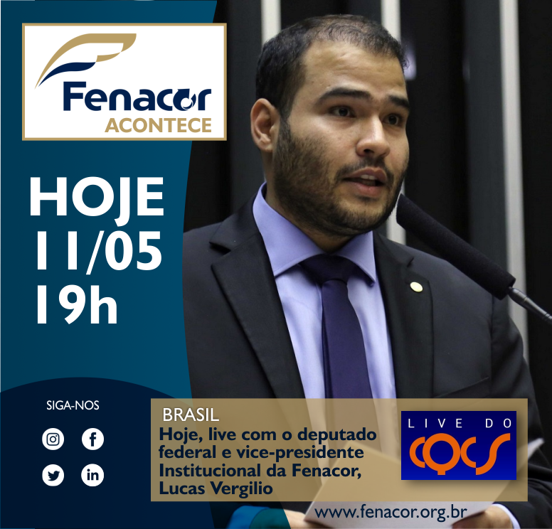 Fenacor_Oficial's tweet photo. A “Live do CQCS” receberá hoje (11 de maio), a partir das 19h, o deputado federal Lucas Vergilio. O parlamentar, falará sobre a tramitação da MP 905/19 na Câmara: https://t.co/JVaf9GfCaj
#fenacor #cqcs #live #seguros #corretor #susep #mp905 #crise #naoperca https://t.co/wRr7vsK2VL