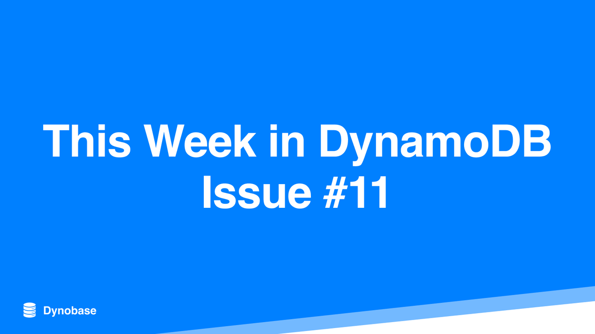 [This Week in #DynamoDB] Issue #11 is here: dynobase.dev/newsletter/

DynamoDB Table Schema Designer, DDB for RDMS fans, using API gateway to run DDB queries and a whole lot more.

Featuring @byrrorenato @rcronin1 <a href="/Falydoor/">LEBRUN Théo</a> <a href="/richardfan1126/">☁ Richard Fan</a>  <a href="/adamwathan/">Adam Wathan</a> <a href="/alexbdebrie/">Alex DeBrie</a> <a href="/goserverless/">Serverless</a>