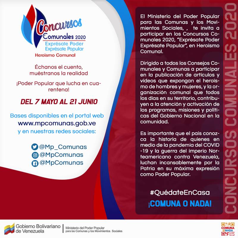 Ministerio del Poder Popular para las Comunas tweet media