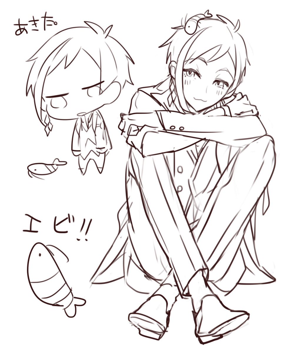 フロイドらくがき #ツイステファンアート 