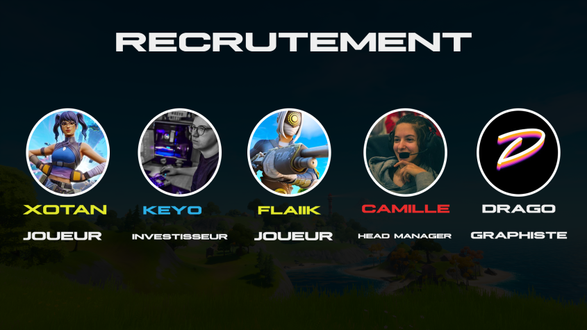 camillejard's tweet photo. Recherche de projet (Head Manager + Investisseur + 2 joueurs + Graphiste)

Toutes les infos : https://t.co/fe12aMRDtW

@XotanTV - @KeyoFTN - @flaiikfn - @Drago0_ 

🔁 x ❤️ appréciés ! https://t.co/ado6T4MCGf