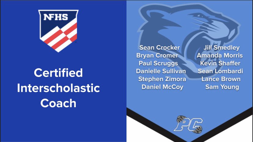 Congratulations to these PC coaches!!👇 Great work! #ownit
<a href="/NFHS_Org/">NFHS</a> <a href="/WCPSS_Athletics/">Wake County Athletics</a>