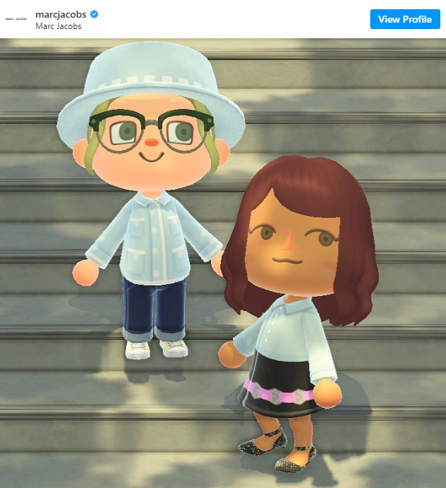 JVCom's tweet photo. Grâce à Animal Crossing, les créateurs Marc Jacobs, Sandy Liang et Valentino ont pu présenter leurs dernières collections malgré la pandémie !

On peut dire qu'Animal Crossing est un phénomène... de mode ! 

(Pardon) https://t.co/wU1LFmyUDs