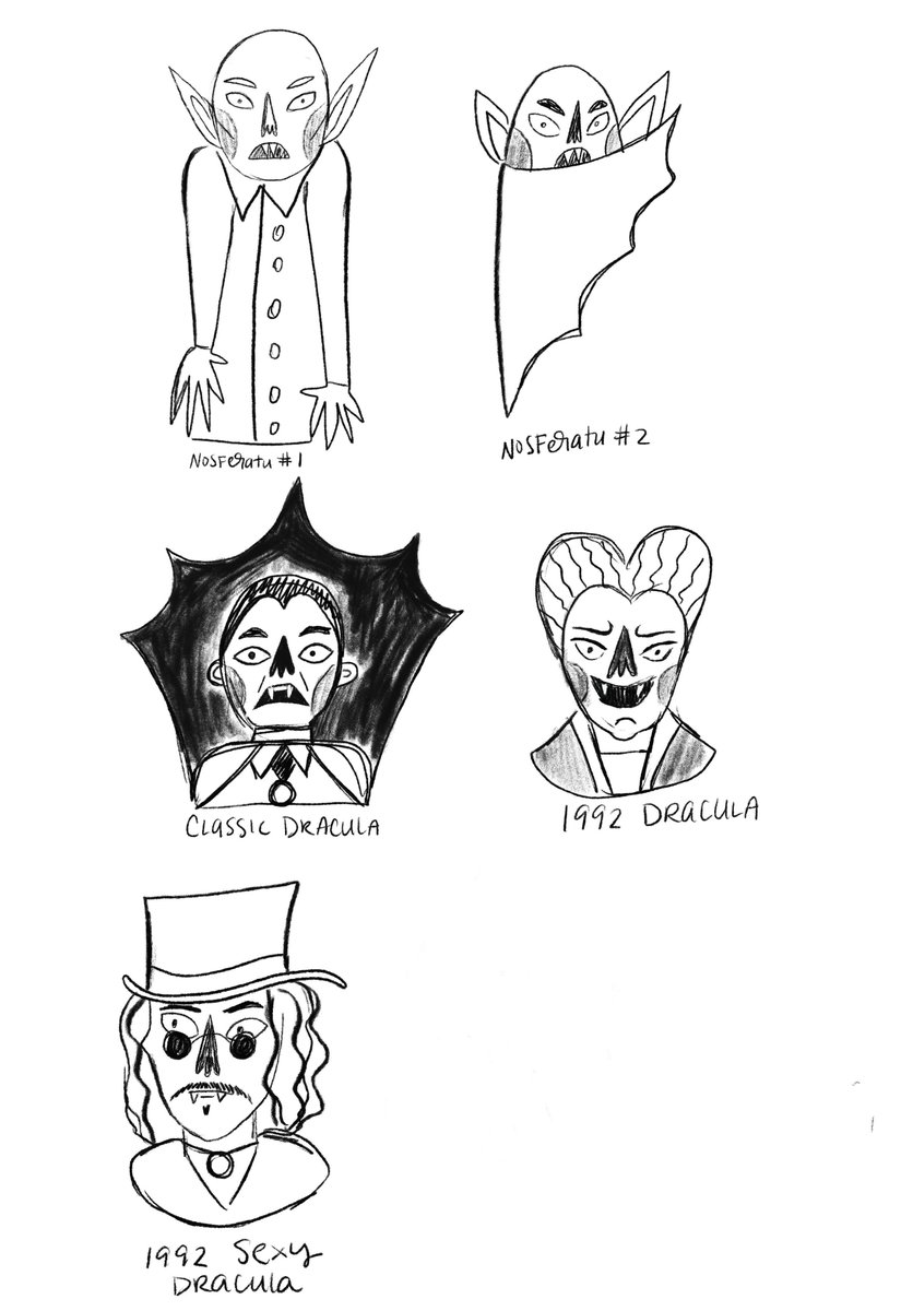 shaunaparmesan's tweet image. Just came across these sketches I did forever ago for @Slaptastick's moster pack and I still love them and their weirdness.