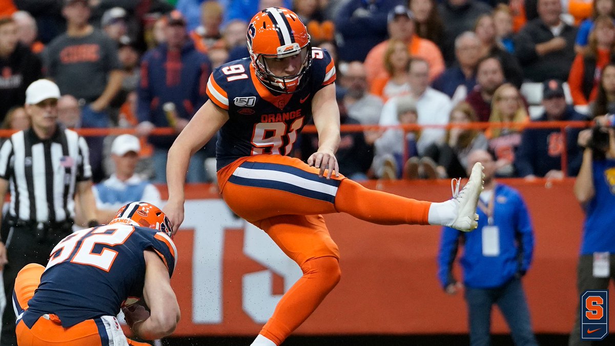 𝙈𝙧. 𝘼𝙪𝙩𝙤𝙢𝙖𝙩𝙞𝙘

PK <a href="/AndreSzmyt/">Andre Szmyt</a> is the FBS active leader in points (9.6) and field goals made (1.88) per game. He is No. 4️⃣ in <a href="/ACCFootball/">ACC Football</a> history in career FG pct.