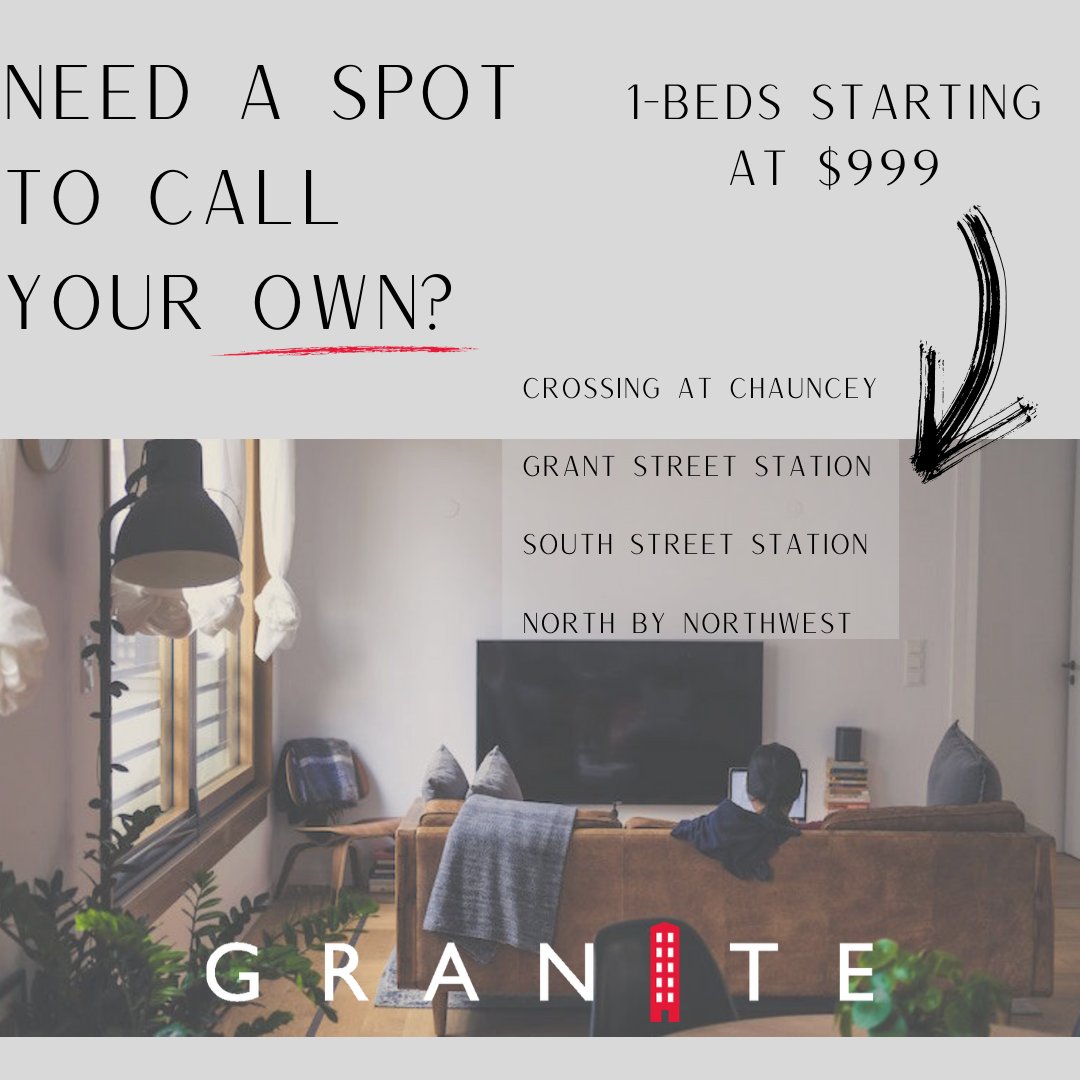 Hey! Still looking for an apartment?! Live the good life in a new building with the LOWEST RATES! Contact us today for the best options on-campus!