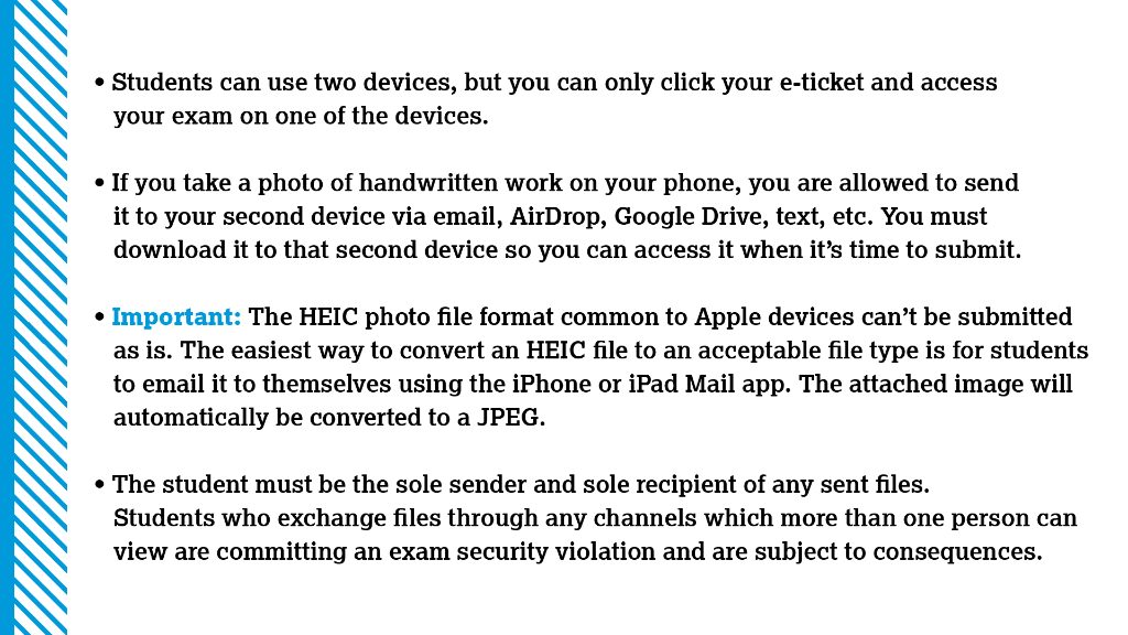 A note for students who are handwriting their AP Exam responses. More details can be found here: spr.ly/60171C0sB.