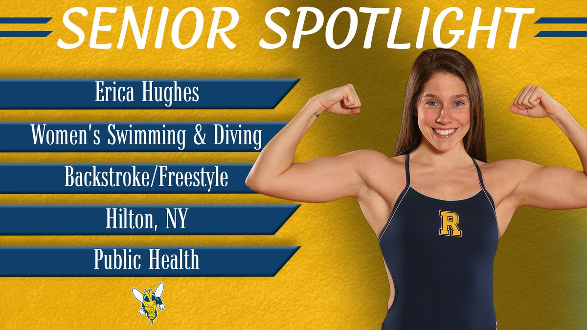UofRathletics's tweet photo. On this, our final day of the 2020 #SeniorSpotlight campaign, we honor four fantastic seniors! Congrats and thank you to Garrett Renslow of @URbaseball, Erica Hughes of #URSwimandDive, Alex Riedelsheimer of @RochesterSquash and Colleen Maillie of @RochesterFH! #GoJackets https://t.co/TJlprkRMiK