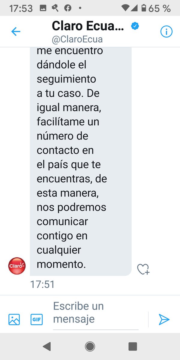azuconavi's tweet photo. @DEFENSORIAEC @Arcotel_ec @SecAnticorrup @EcuavisaInforma @SuperciasEC @ClaroEcua @Telecom_Ec @Conecel ya ven ahora me piden el número de teléfono donde vivo cuando yo les indique cuando salí del país hablar por WhatsApp y resolver la baja del 0969755043 https://t.co/KzXpac4OUU