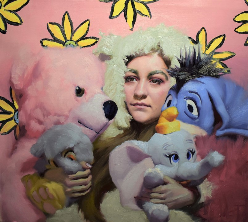 We love this  bright and eye catching piece from #LARA alumni @maxmwest , featured in our exhibition Graduating in Paint. Don't forget, all artworks are available to purchase online in our gallery buff.ly/343FhCg #GraduatinginPaint #Exhibition #ArtofInstagram #Atelier