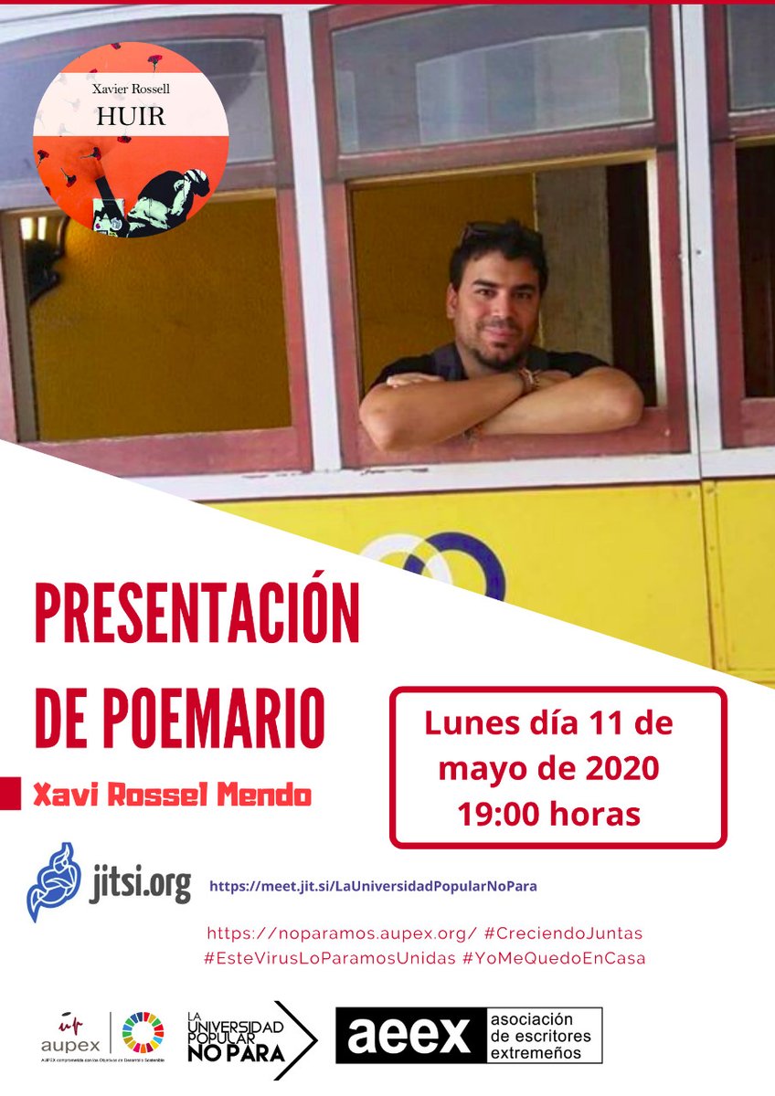 up_aupex's tweet photo. En una hora conectamos en directo con Xavi Rosell en https://t.co/F48RmqBVj6
¡Estáis todxs invitadxs!
#CreciendoJuntas #EsteVirusLoParamosUnidas #YoMeQuedoEnCasa
#AEEX @JuntaEx_Cultura @Pfomentolectura https://t.co/Jqw2hVGqmJ