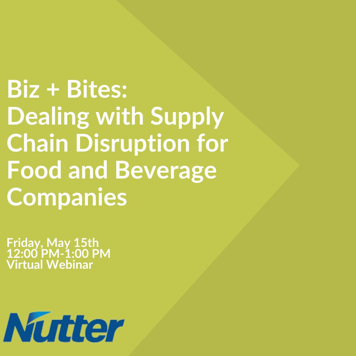 branchfood's tweet photo. Are you looking for answers to your supply chain problems? Join @NutterLaw this Friday at 12 PM EST to discuss legal and practical responses for brands experiencing disruption with their supply chain.
Register now: https://t.co/MY0QyJRRp8

#branchfood #nutterlaw #webinar https://t.co/S5R8YdORPx