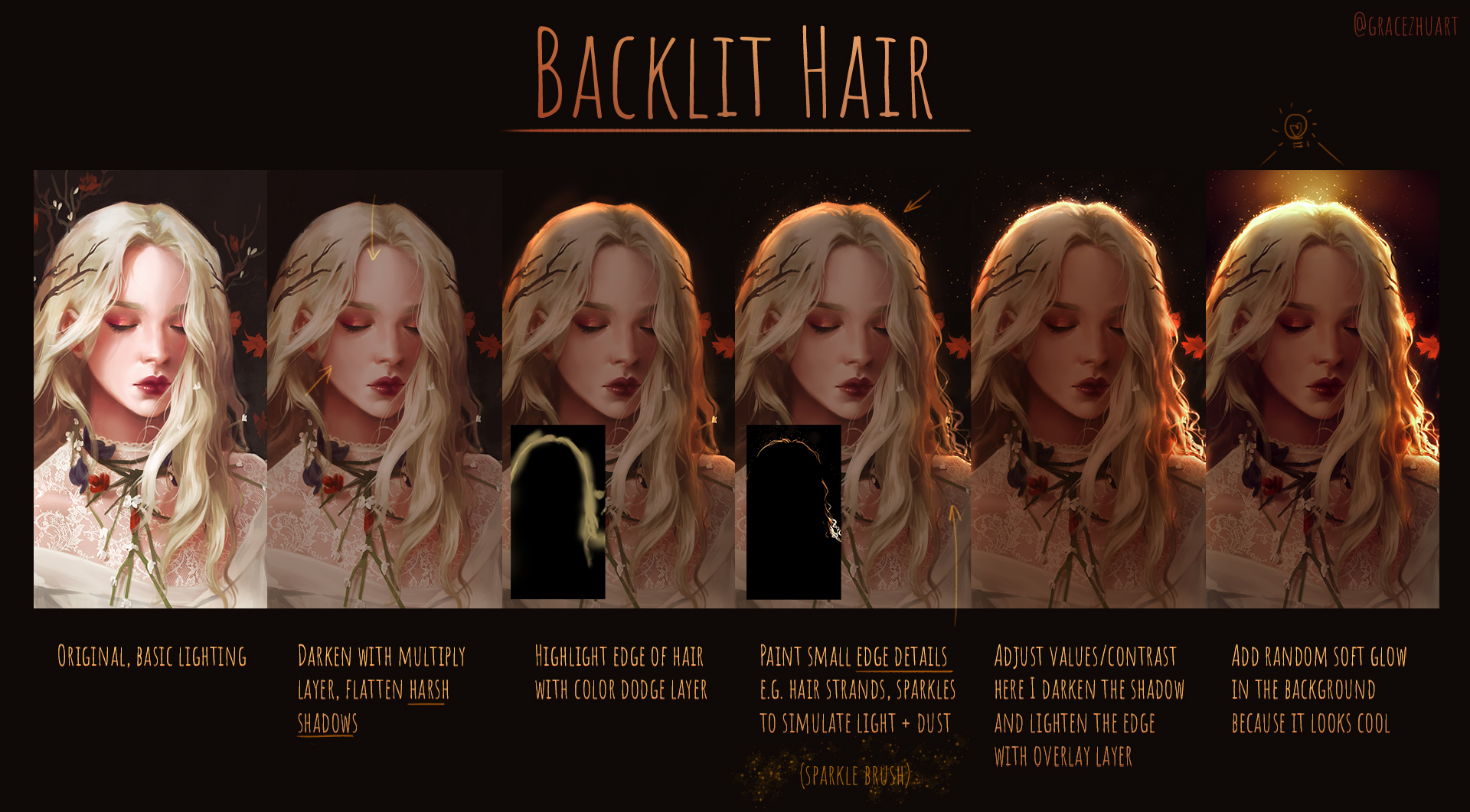 5 - Hair【Digital Coloring Tutorial】 