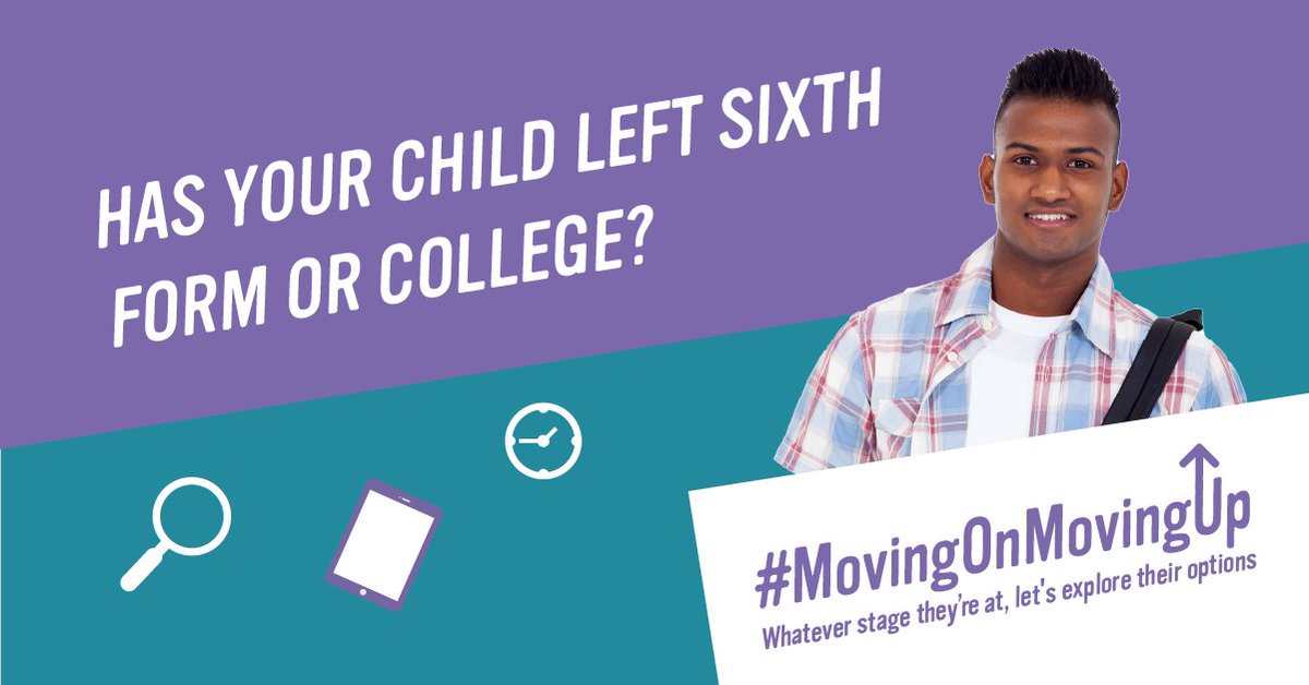 Parents! 👋 Has your child left school or college and is unsure of what their next steps are? We can help. 

Visit our #MovingOnMovingUp page on our website for full advice and guidance on their options: careerswales.gov.wales/moving-on-movi… #MovingOnMovingUp