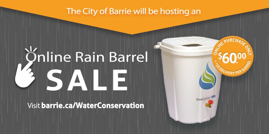 The City of Barrie on Twitter "Our annual rain barrel sale has moved