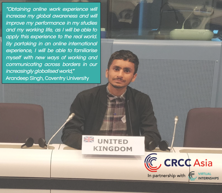 onlineinterns's tweet photo. We are very excited to unveil the first of our 6 Inclusion Scholarship winners, Arandeep Singh!

Arandeep is a student at Coventry University in the UK, and will be completing a Virtual International Internship program this summer. 

Congratulations, Arandeep! https://t.co/a6PdrtANmF