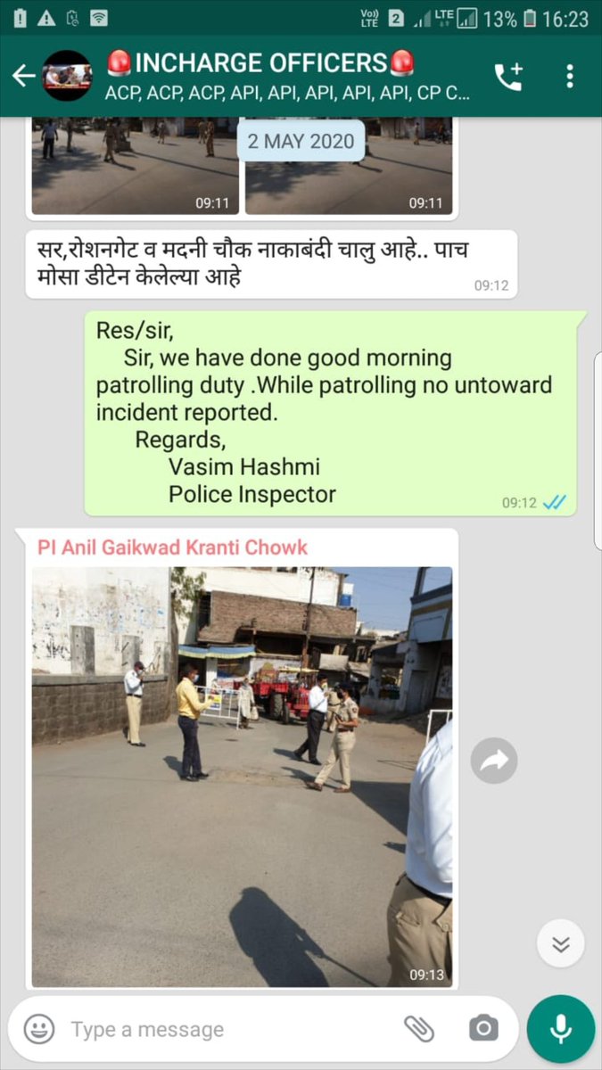 zeeshansir4's tweet photo. #justiceforZsirsfamily 
#supportforZeeshan 
#StopThisHarassment

CP Auranhabad says there is no question of giving Frontline roles to my father (pic 1)

But now see PATROLLING duty reports of my father on 2nd May (Pics 2&amp;3). Standing order was in force. He did it every 4th day. https://t.co/LoV0qcIzJn